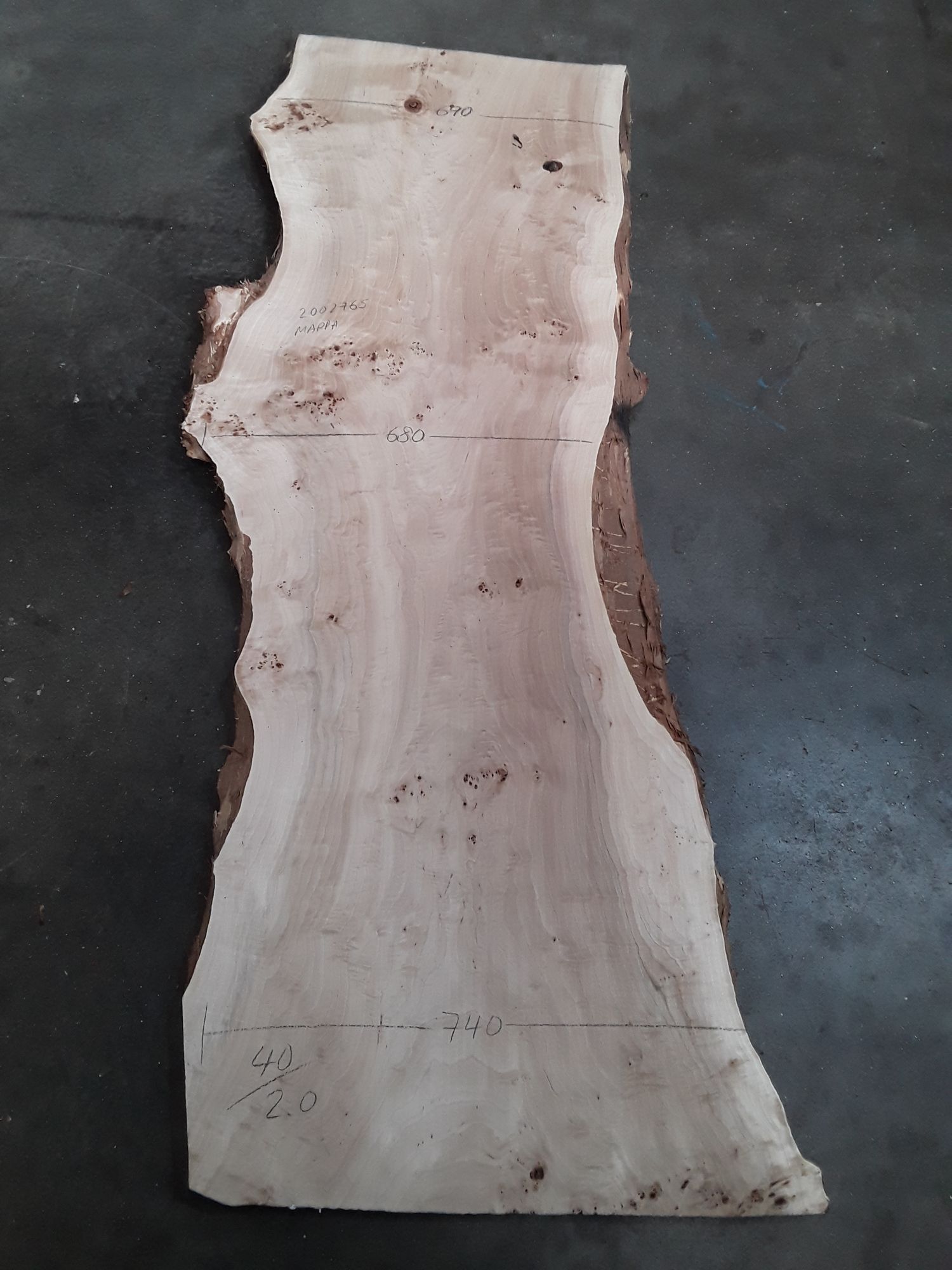Poplar - 40 mm x 700 mm x 2 m